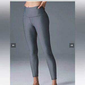 Women's Gray High-Waisted Leggings